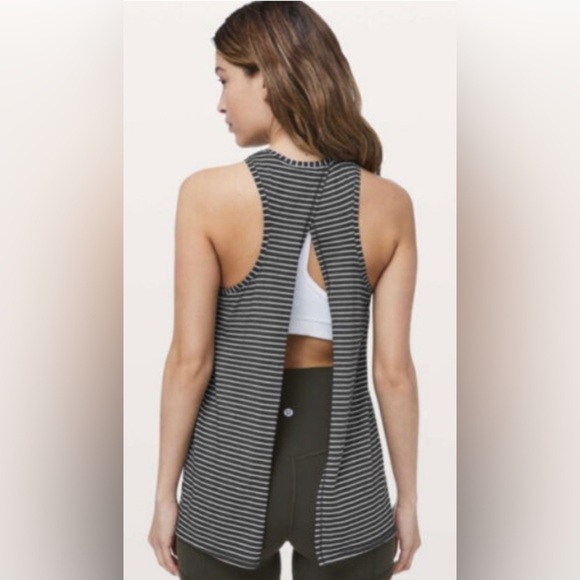 lululemon athletica Tops - Lululemon Modern Stripe Heathered Hero